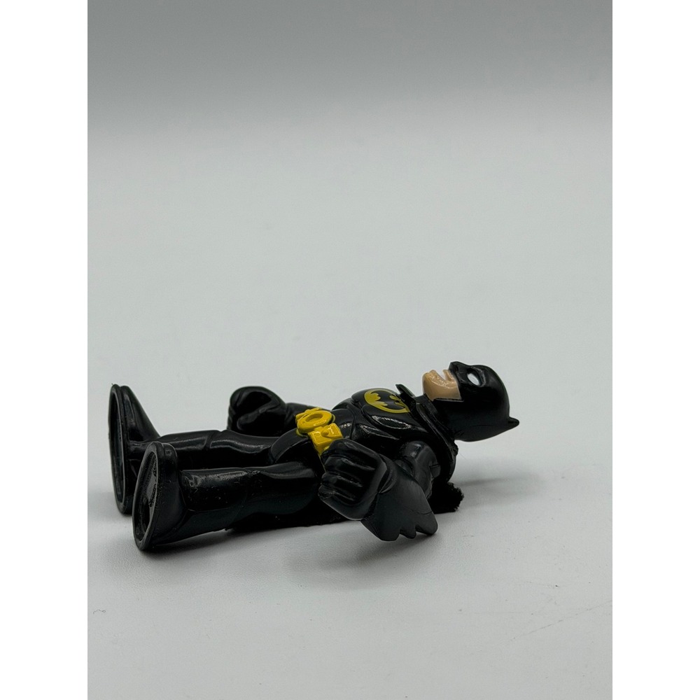 Batman Action Figure with Batcycle Motorcycle Toy DC Comics Black 4 Inch - Picture 15 of 16